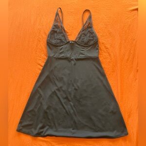 Zara Black Lace Detail Chemise